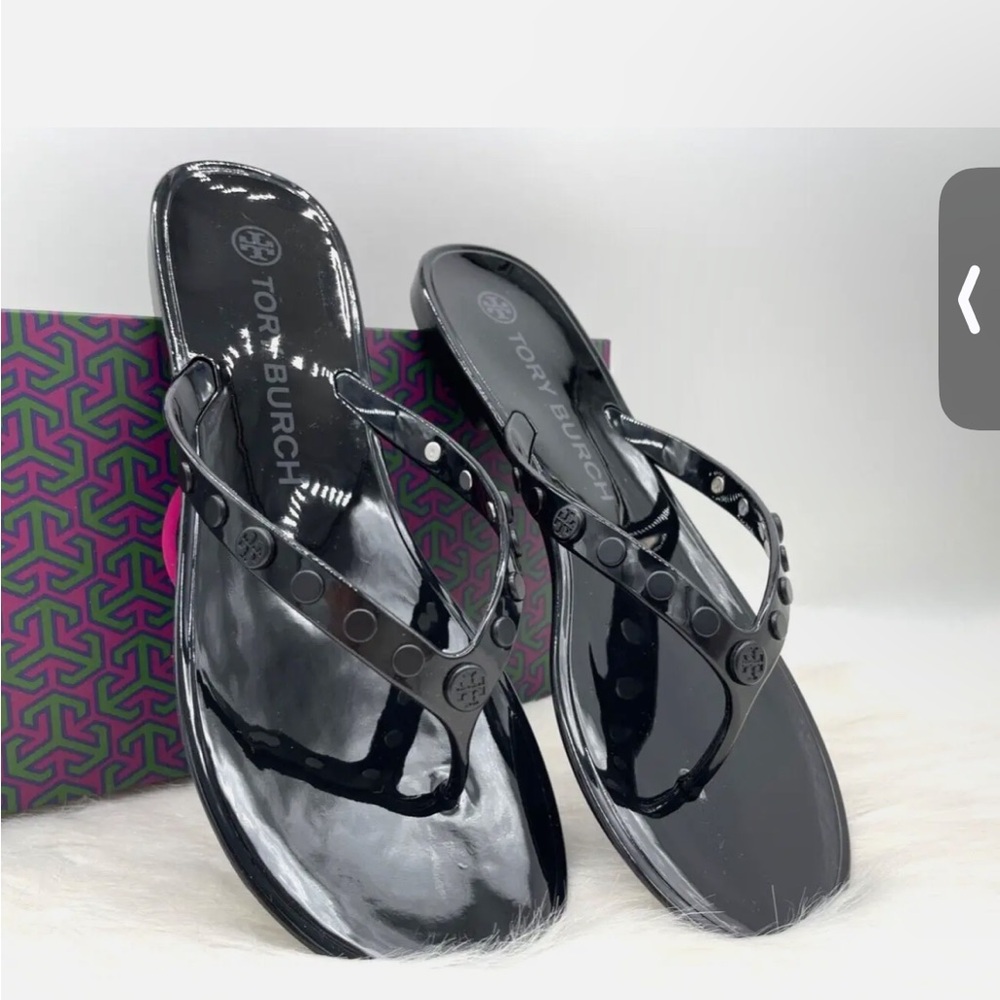 Tory Burch Women's Studded Jelly Thongs Sandals Flats